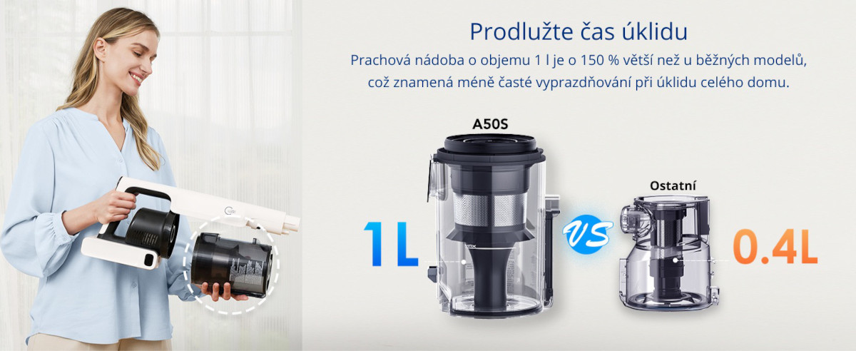 Prodlužte dobu čištění