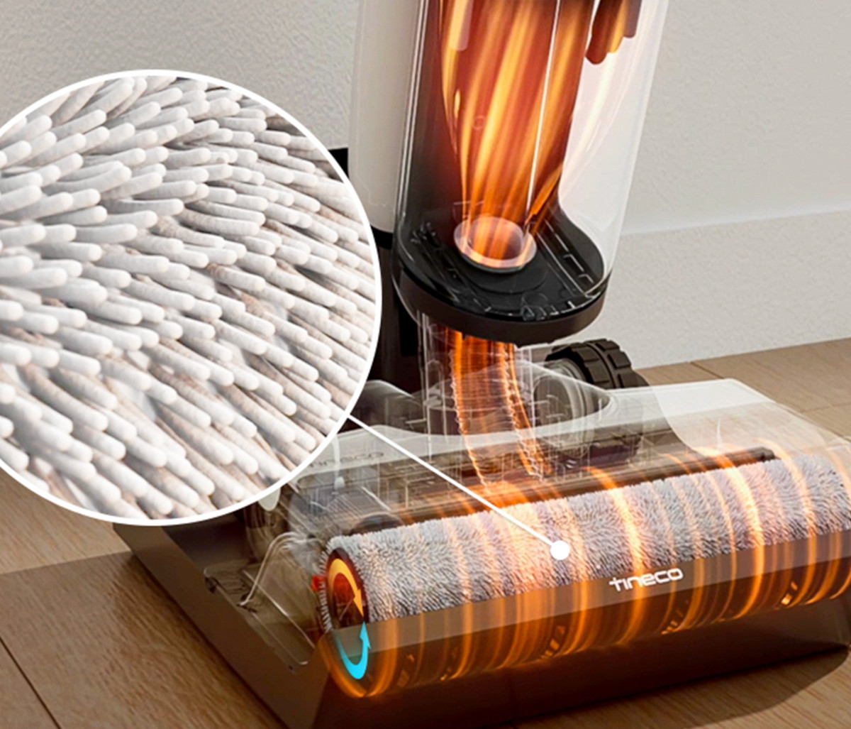 Thorough self-cleaning and one-click drying