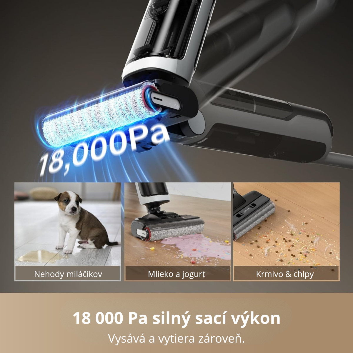 Výkonné sanie až 18 kPa