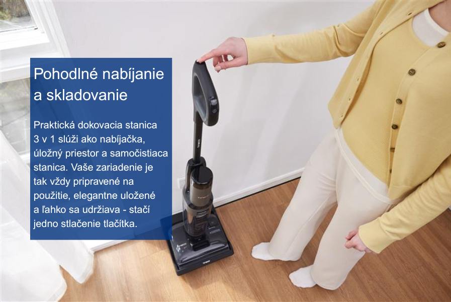 Nabíjanie, čistenie a skladovanie v jednom