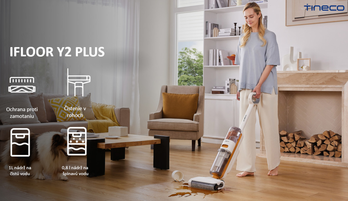 Tineco iFLOOR Y2 Plus - vysáva a čistí podlahy súčasne